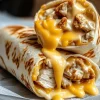 Cheesy Garlic Chicken Wraps