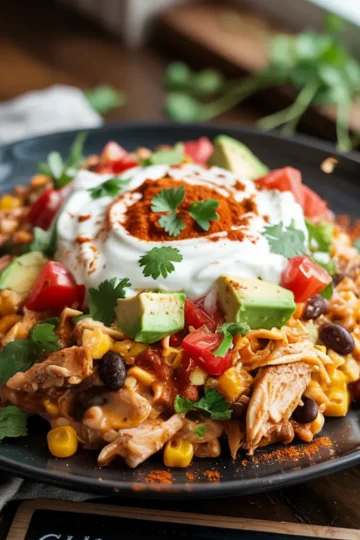 Chicken Burrito Casserole