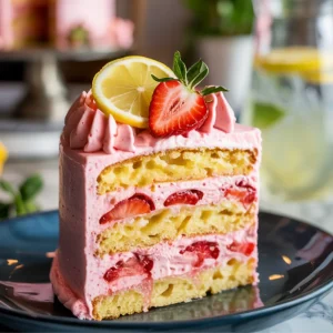 Strawberry Lemonade Cake