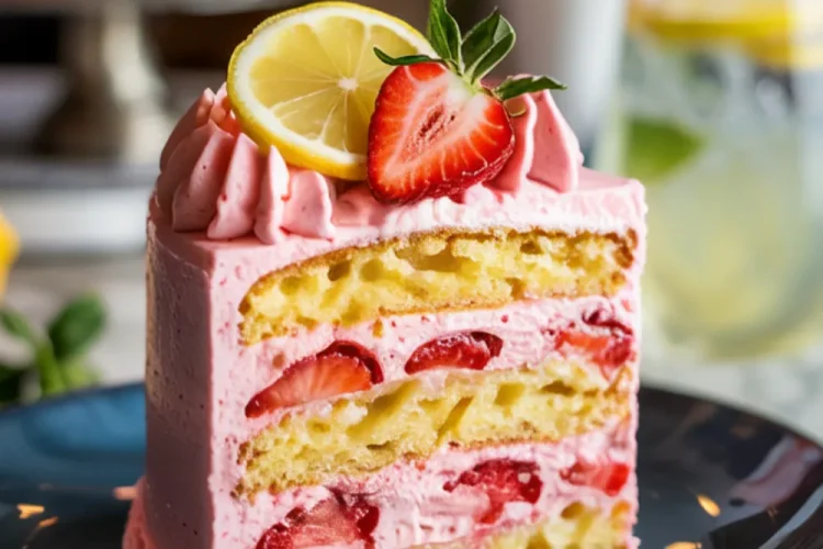 Strawberry Lemonade Cake