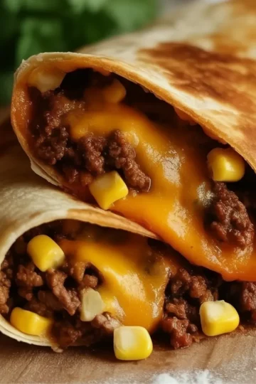 Beef and Cheese Chimichangas
