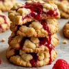 Buttery Raspberry Crumble Cookies