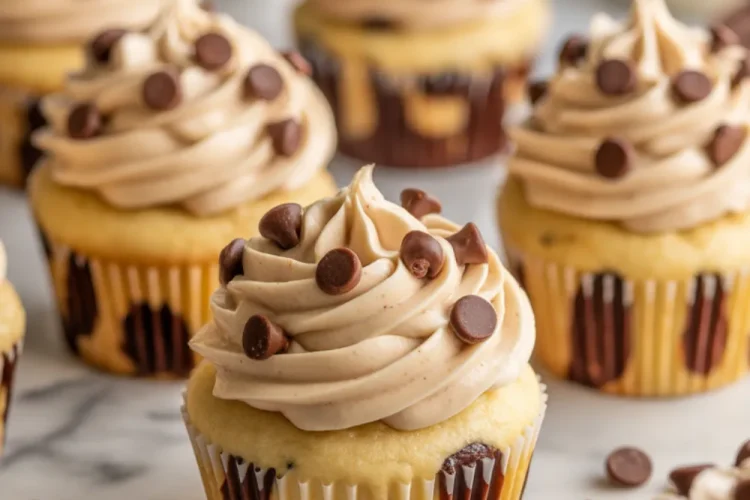 Chocolate Chip Cookie Dough Cupcakes