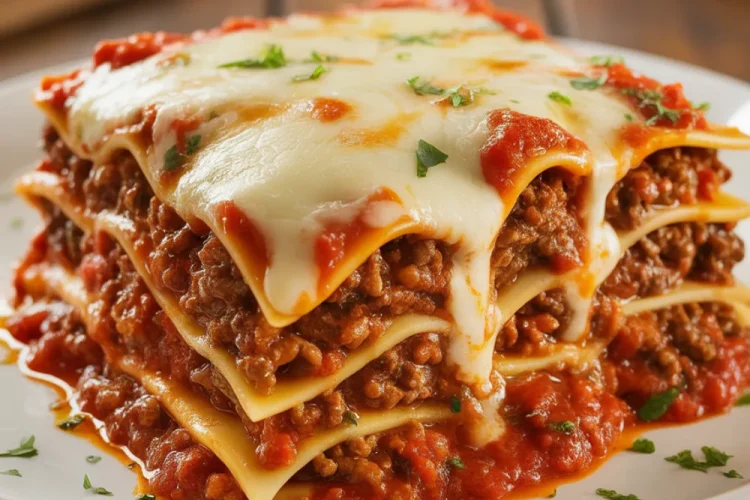 Easy Slow Cooker Lasagna
