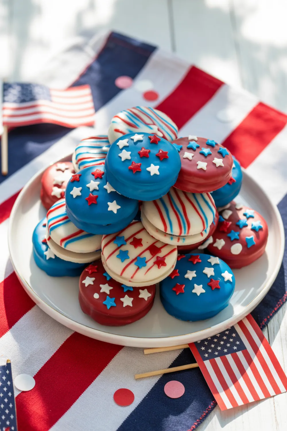 July Chocolate Covered Oreos