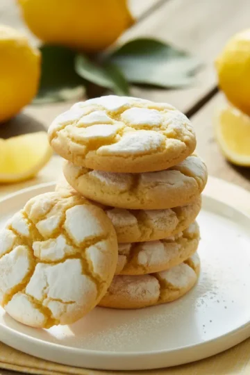 Lemon Gooey Butter Cookies