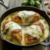 Mozzarella Chicken in Basil Cream Sauce