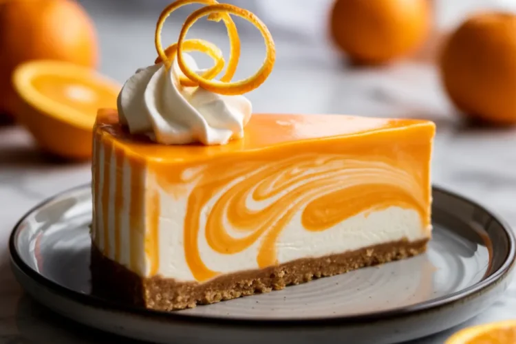 No-Bake Orange Creamsicle Cheesecake