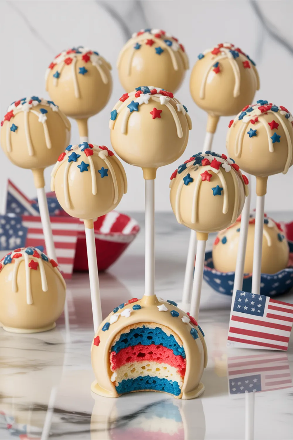 Patriotic Cake Pops