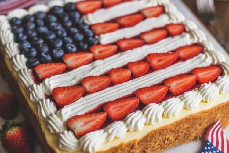 Patriotic Cheesecake Recipe for Fourth of July