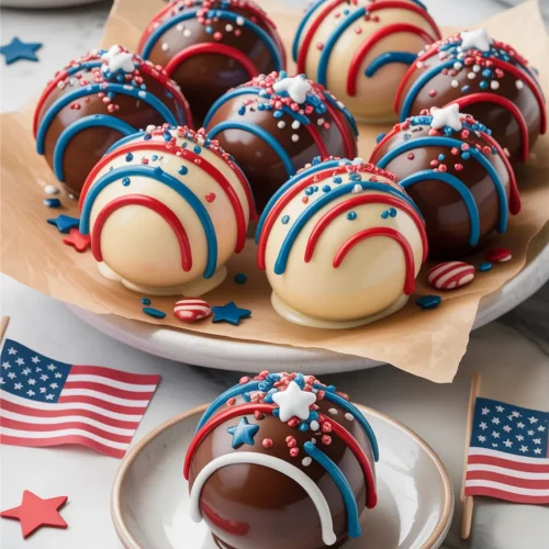 Patriotic Chocolate Bomb