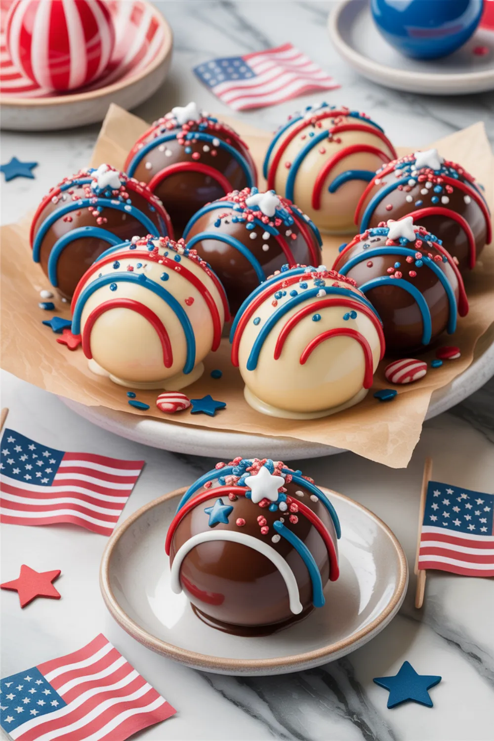  Patriotic Chocolate Bomb