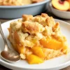 Peach Bourbon Dump Cake