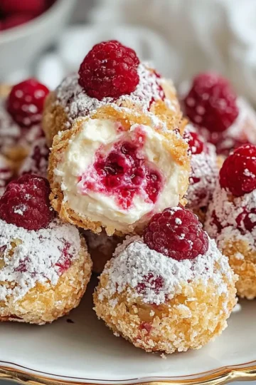 Raspberry Cream Cheese Bites