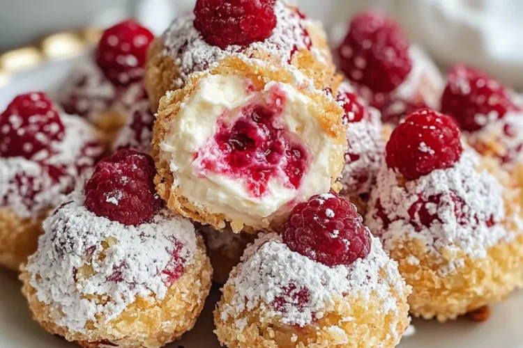 Raspberry Cream Cheese Bites