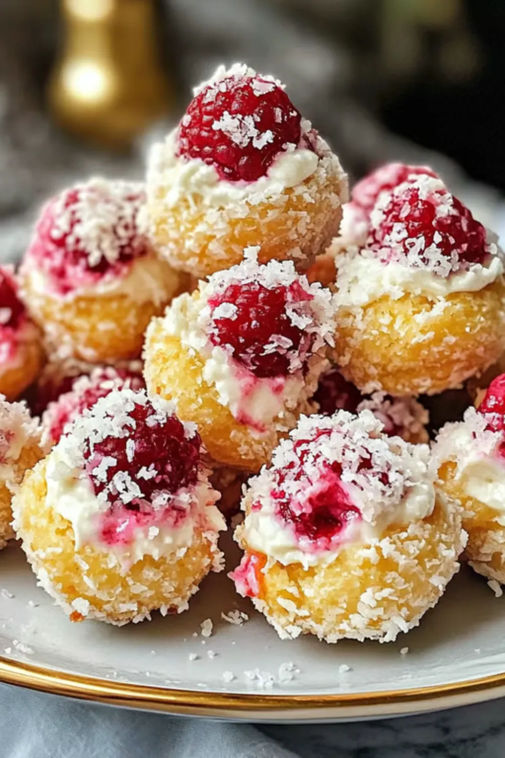 Raspberry Cream Cheese Bites