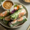 Shrimp Spring Rolls With Peanut Sauce