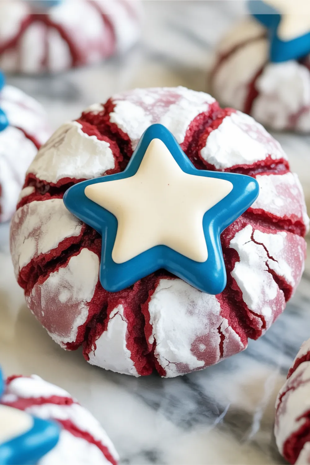 Star-Spangled Center Crinkle Cookies