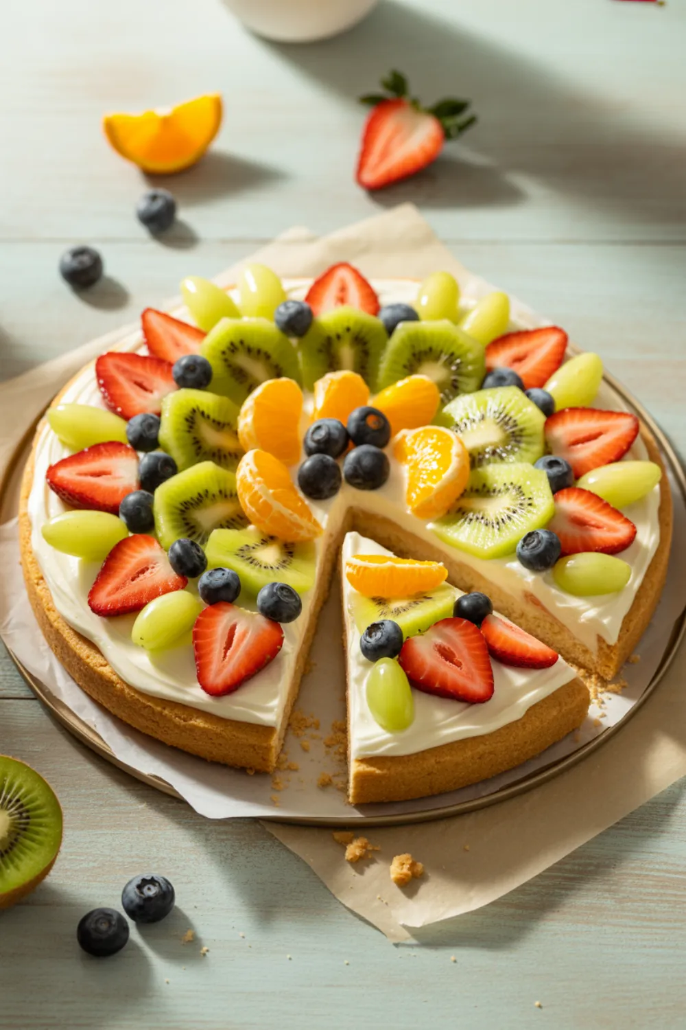 Sugar Cookie Fruit Pizza