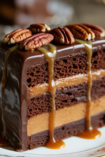 Turtle Caramel Cake