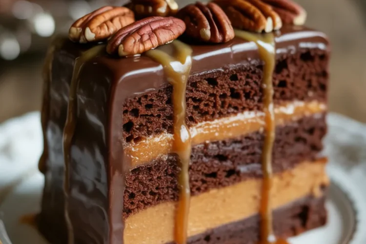 Turtle Caramel Cake