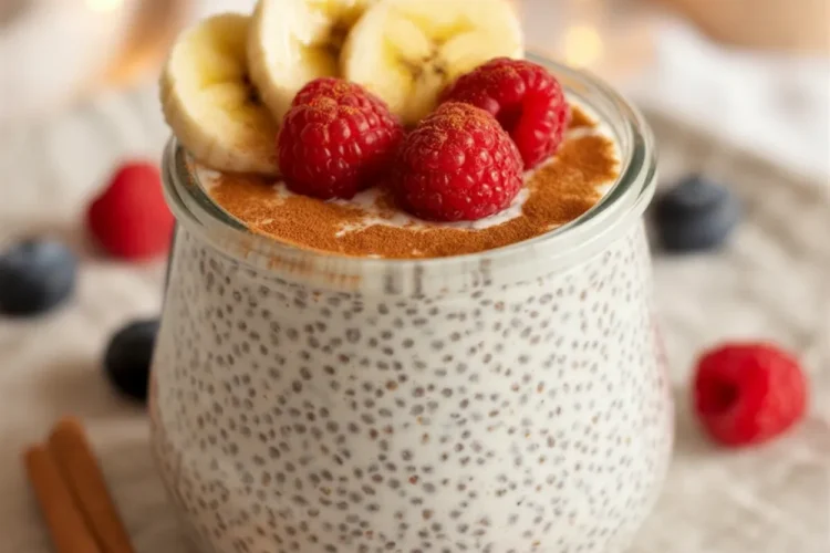 Vanilla Chia Pudding with Cinnamon