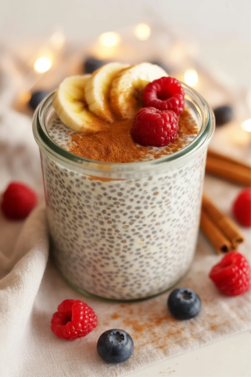 Vanilla Chia Pudding with Cinnamon
