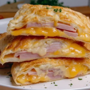 Air Fryer Ham and Cheese Pockets