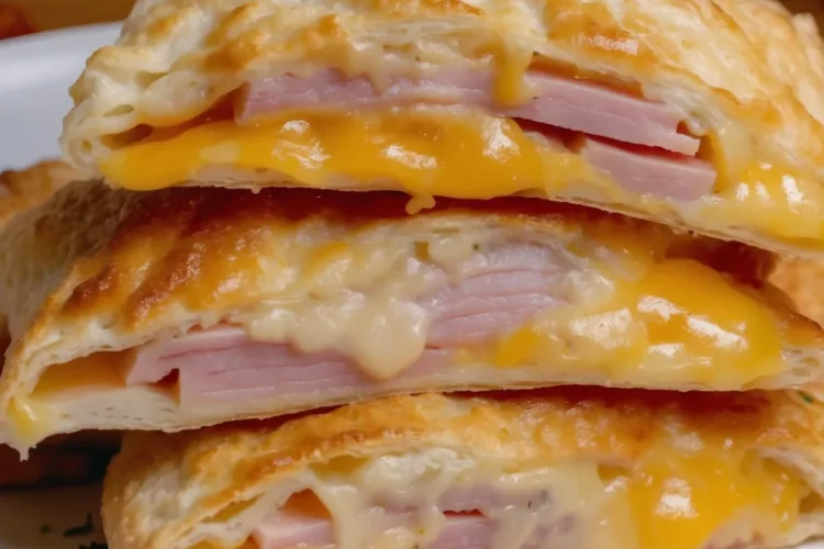 Air Fryer Ham and Cheese Pockets