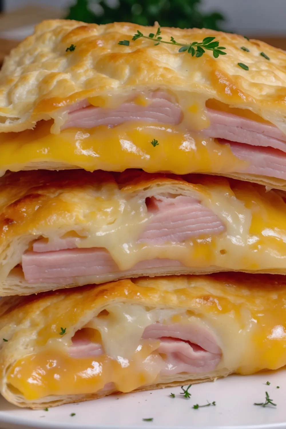 Air Fryer Ham and Cheese Pockets
