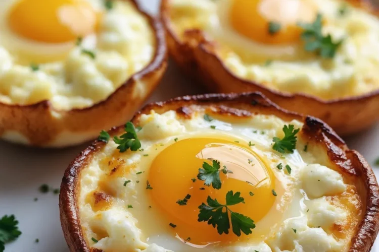 Baked Cottage Cheese Eggs