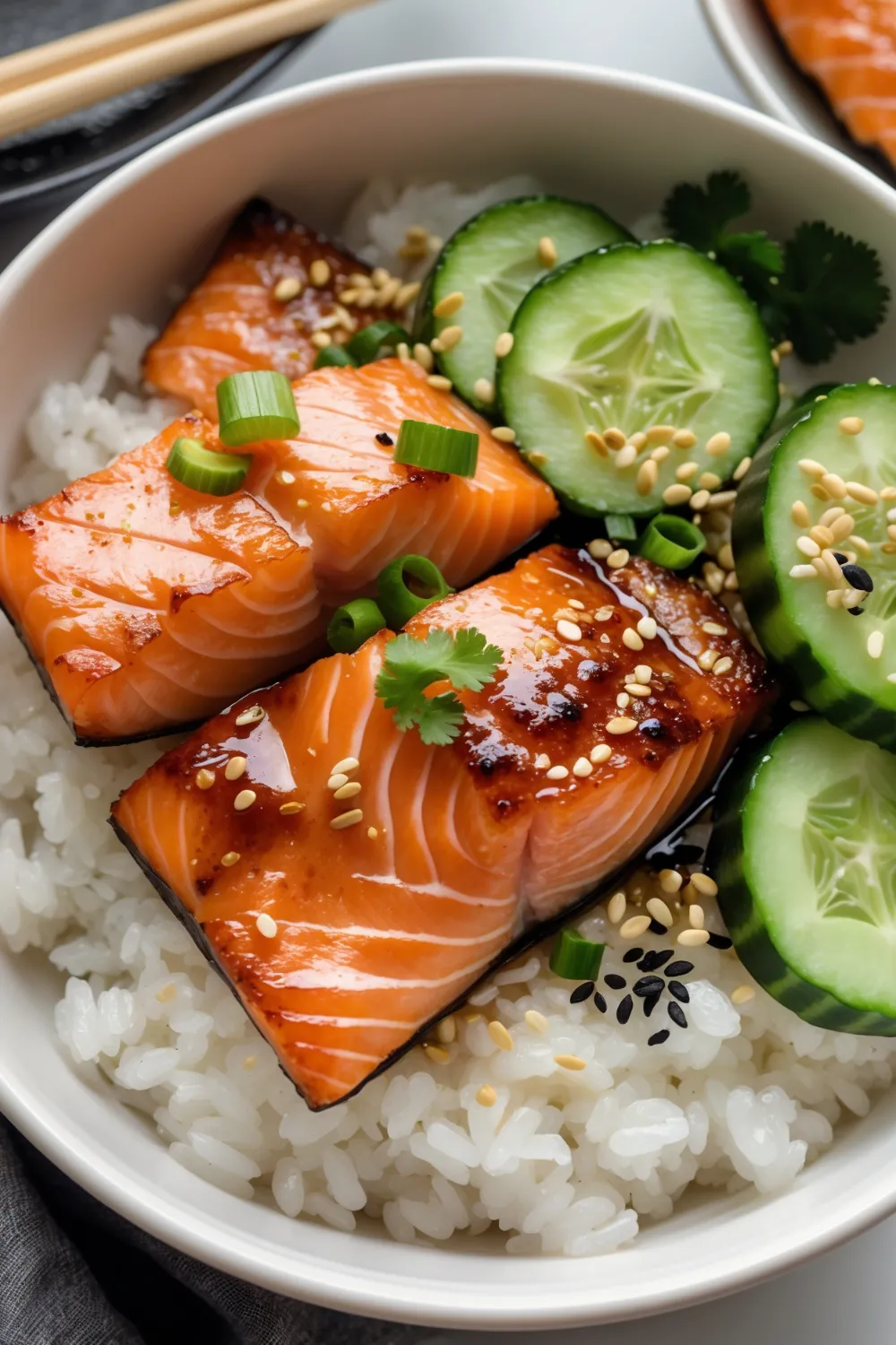 Baked Salmon Sushi Bowl