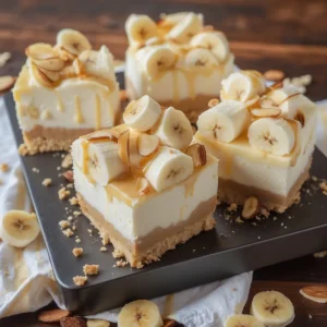 Banana Pudding Cheesecake Squares