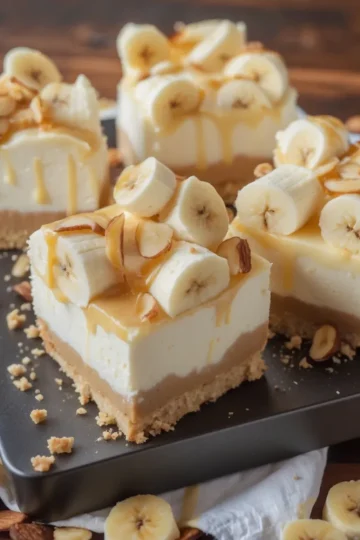 Banana Pudding Cheesecake Squares