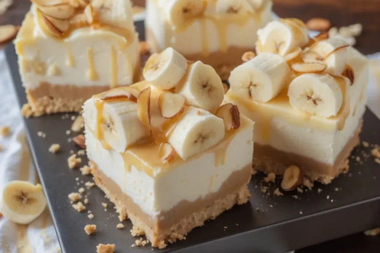Banana Pudding Cheesecake Squares