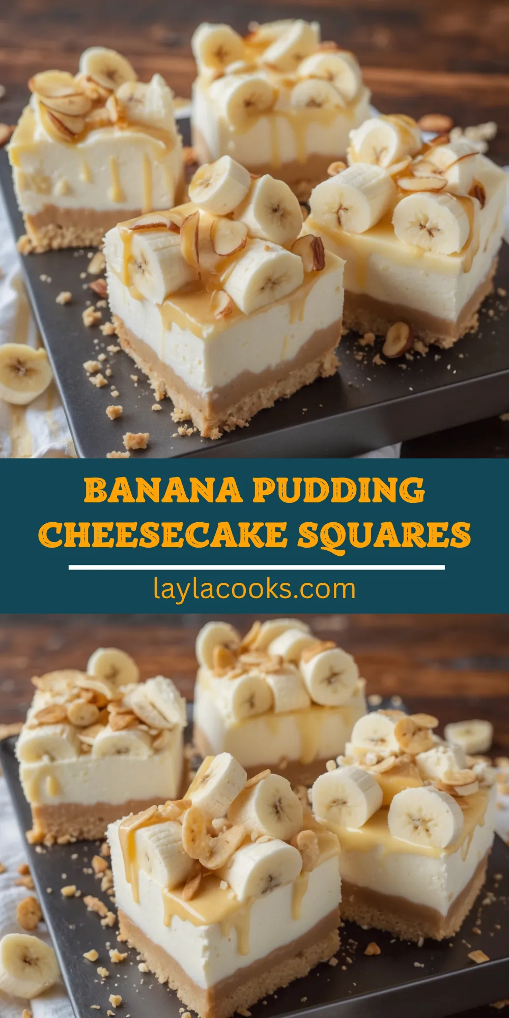 Banana Pudding Cheesecake Squares