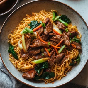 Beef Pan-Fried Noodles