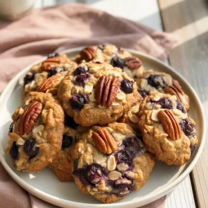 Blueberry Coconut Pecan Cookies