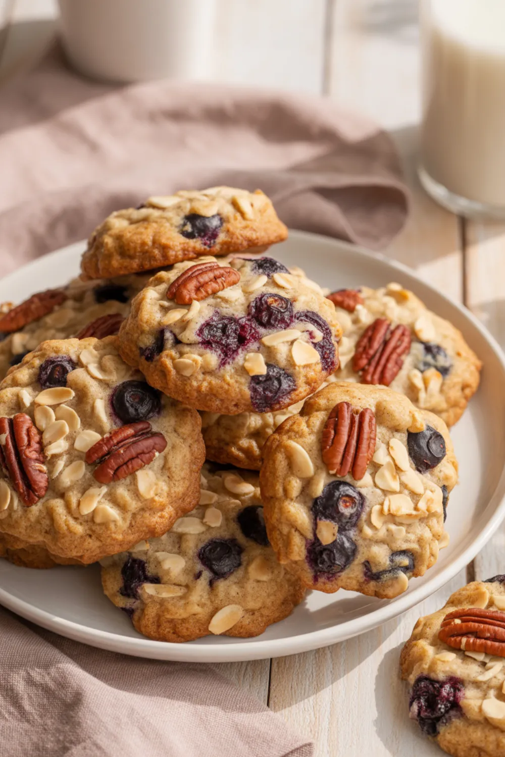 Blueberry Coconut Pecan Cookies