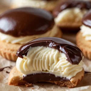 Boston Cream Pie Cookie Bites
