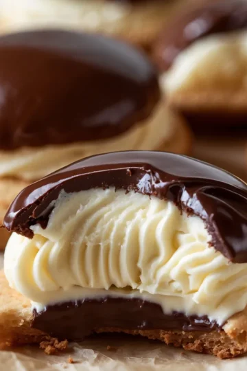 Boston Cream Pie Cookie Bites