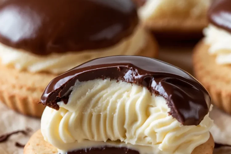 Boston Cream Pie Cookie Bites