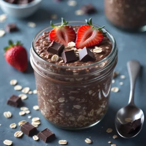 Brownie Batter Overnight Oats