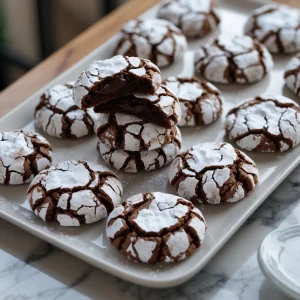 Brownie Crinkle Cookies