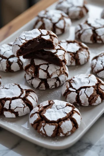 Brownie Crinkle Cookies