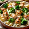 Chicken and Broccoli Baked Alfredo