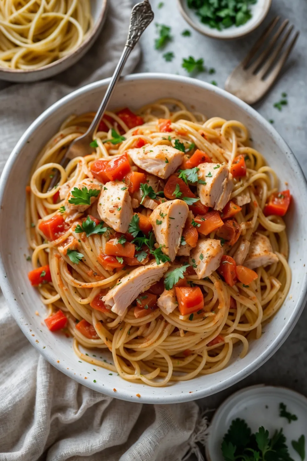 Chicken spaghetti
