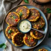 Chickpea Fritters with Veggies