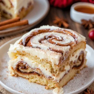 Cinnamon Roll Cake