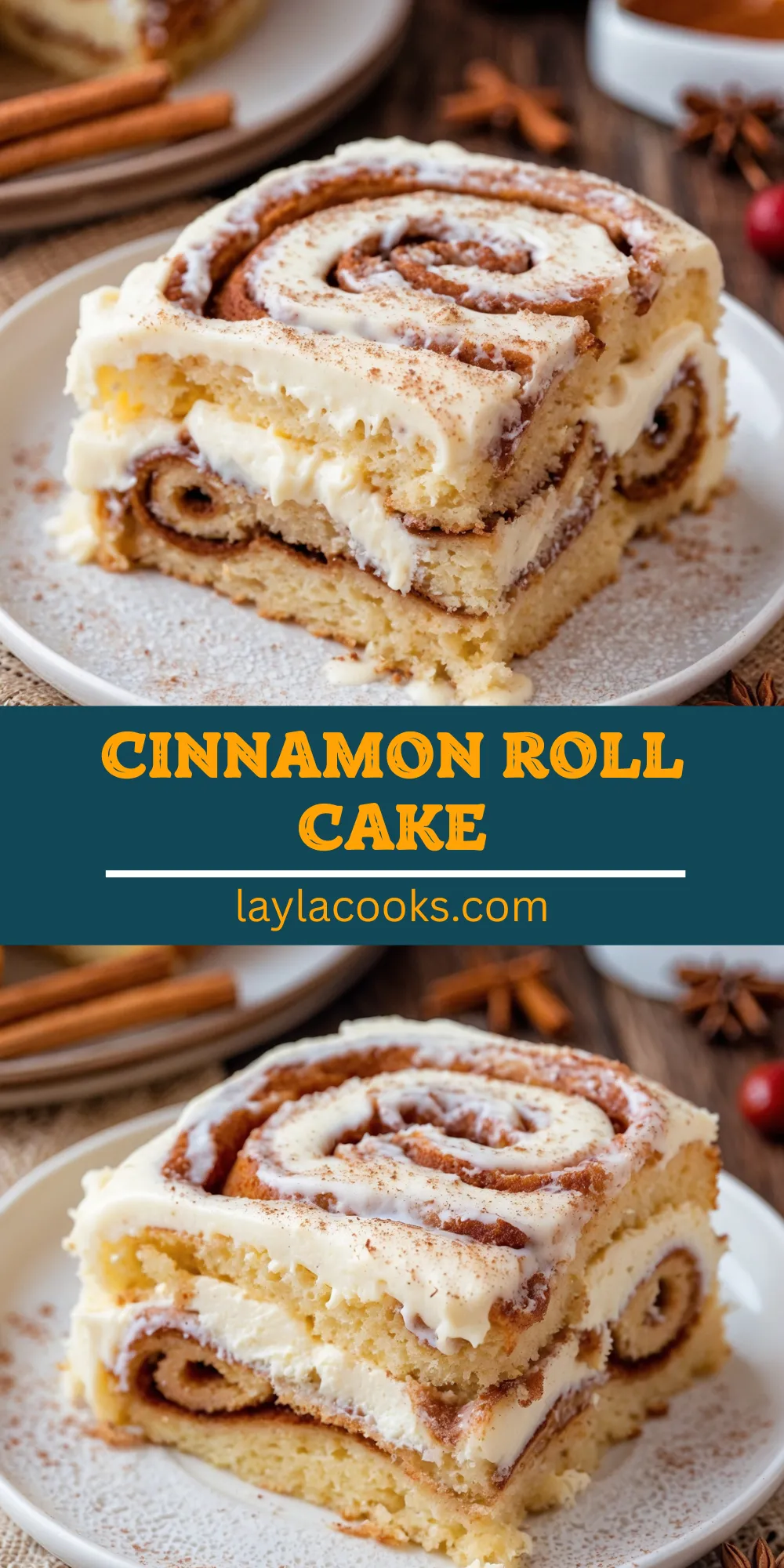 Cinnamon Roll Cake